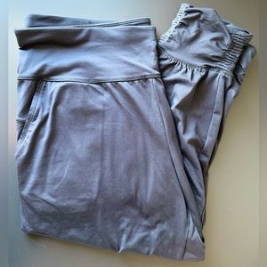 Black All In Motion Target Capri Leggings with Ruche